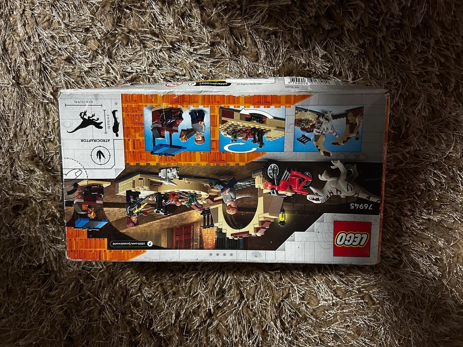 Lego Jurassic World Atrociraptor Dinosaurus Achtervolging, Jurassic World, Lego, Nieuw, Ophalen of Verzenden