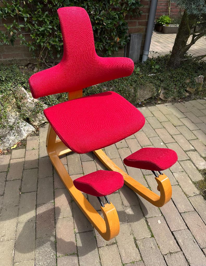 Stokke Varier Thatsit Balans, Huis en Inrichting, Bureaustoelen, Ophalen, Gebruikt, Bureaustoel, Rood