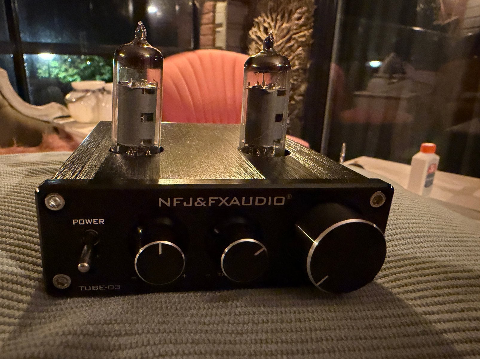 FX-AUDIO TUBE-03 – Stereo buizenvoorversterker, Ophalen of Verzenden, Zo goed als nieuw