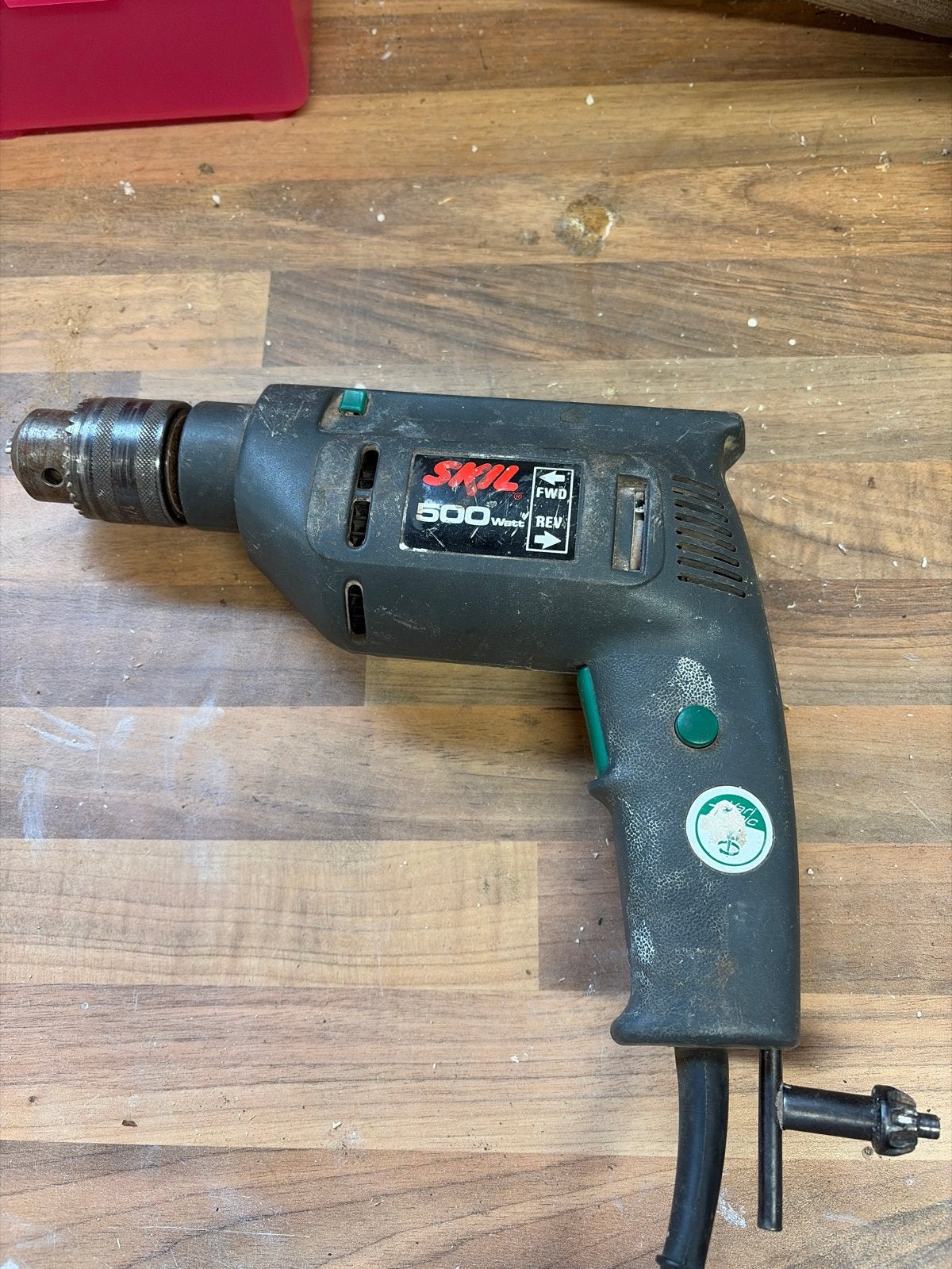 Skil Boormachine 500 Watt - Gebruikt maar functioneel, Boormachine, Gebruikt, Variabele snelheid, Ophalen of Verzenden