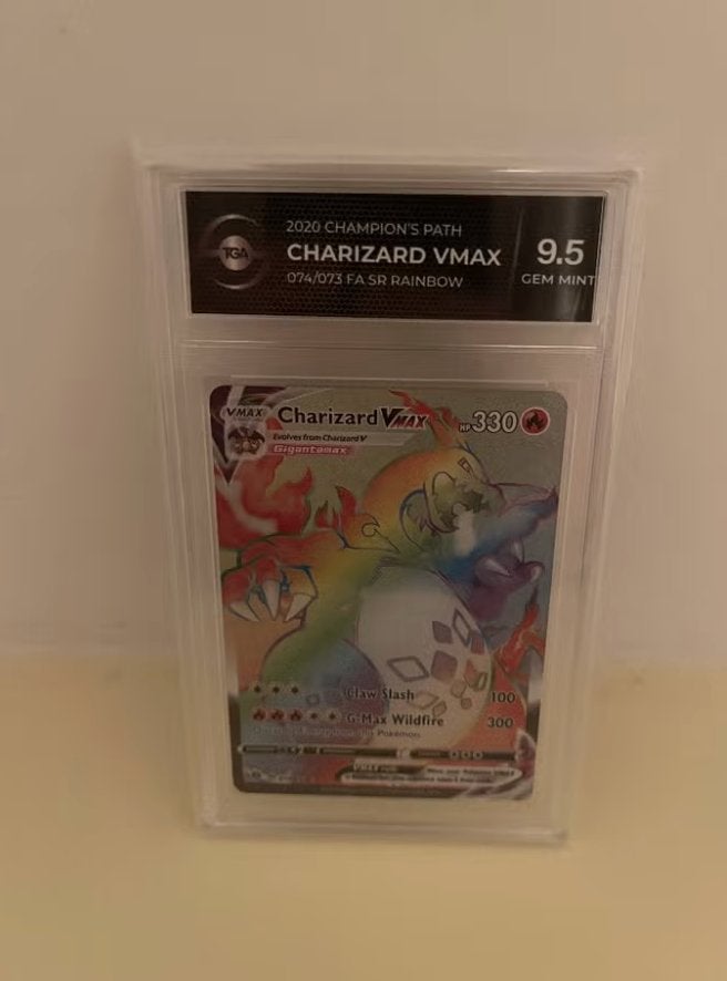 Charizard VMAX - Pokemon Champion's Path TGA 9,5, Hobby en Vrije tijd, Verzamelkaartspellen | Pokémon, Ophalen, Zo goed als nieuw