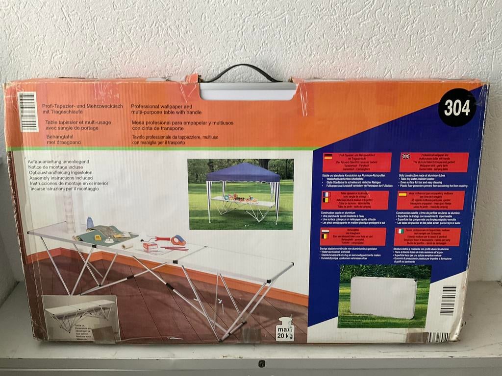 Aluminium Behangtafel / Partytafel, Ophalen, Zo goed als nieuw