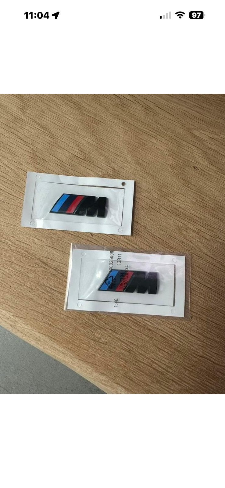 Bmw  m logo voorscherm setje, Auto diversen, Autostickers, Ophalen of Verzenden