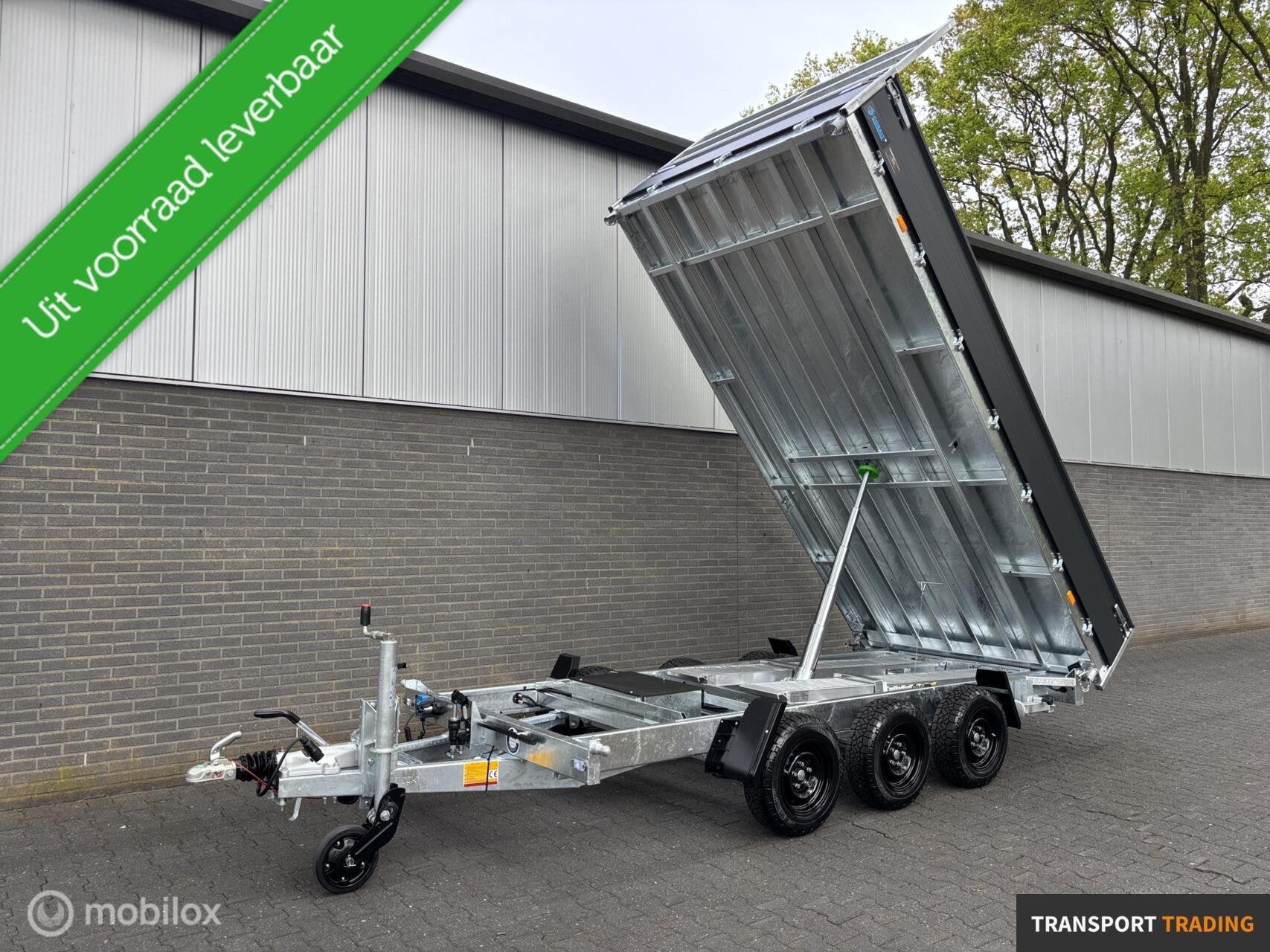 Hapert Cobalt 3500KG kipper tridem 405x200 cm + oprijpakket!, Transport Trading, Nieuw, Info@transporttrading.nl, De Grift 15 Nieuwleusen
