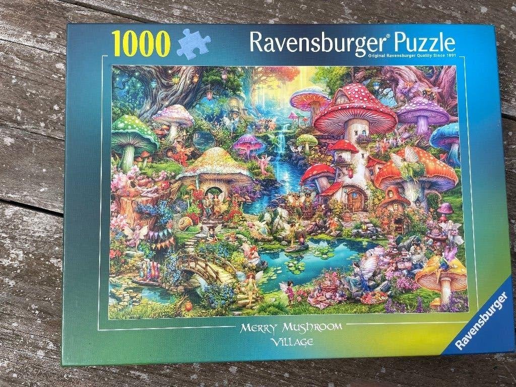 3 Ravensburger puzzels 1000 stukjes, Ophalen, Gebruikt