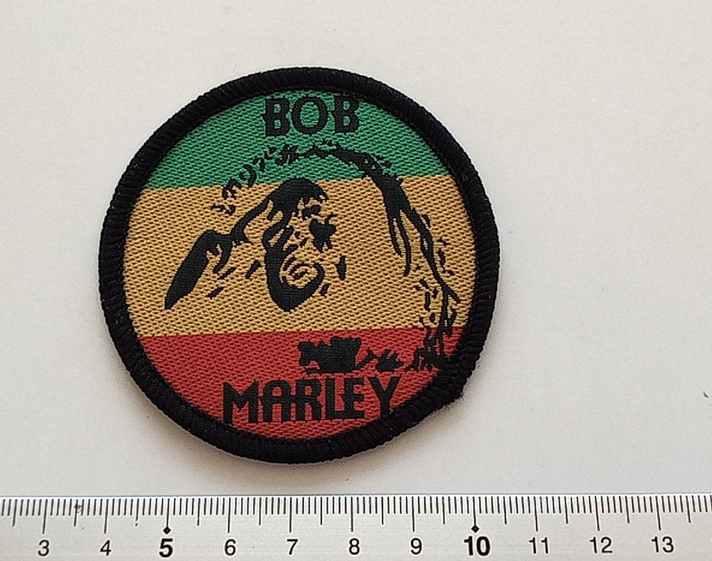 BOB MARLEY LEUKE ZELDZAME 80'S 7CM VINTAGE PATCH M136, Verzenden, Nieuw, Kleding