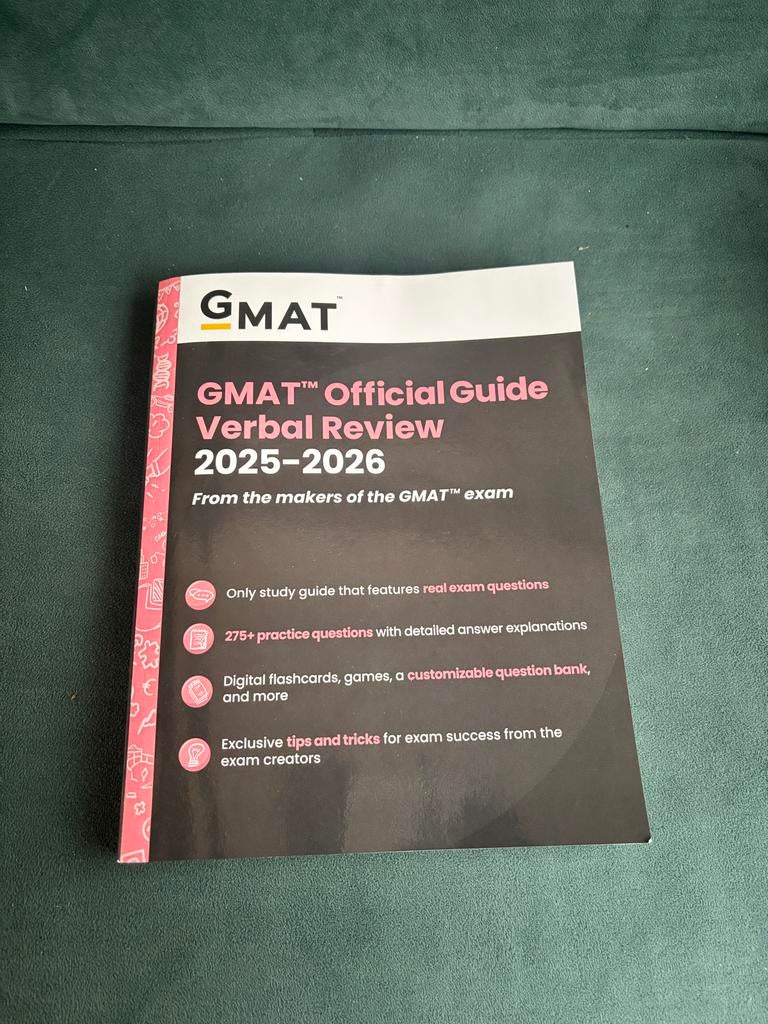 GMAT Official Guide Verbal Review 2025-2026, Boeken, Studieboeken en Cursussen, Verzenden, Beta, Zo goed als nieuw