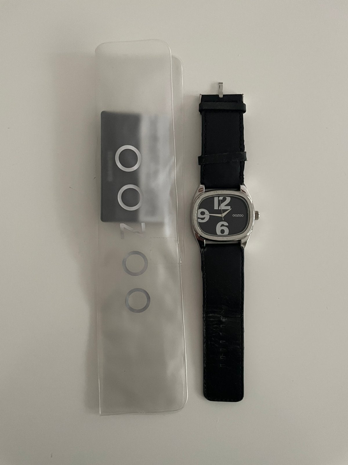 OOZOO horloge zwart, Overige merken, Overige materialen, Leer, Polshorloge