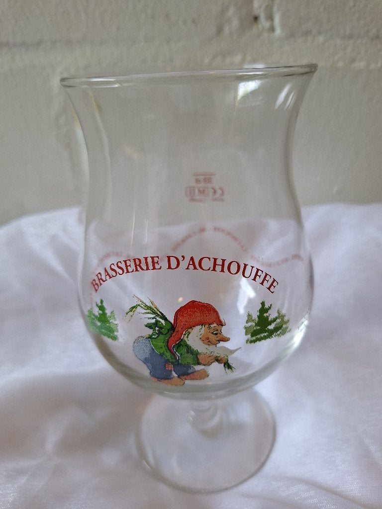 LA CHOUFFE glas, winterdorpje, 0,33 l, Ophalen of Verzenden, Zo goed als nieuw, Bierglas