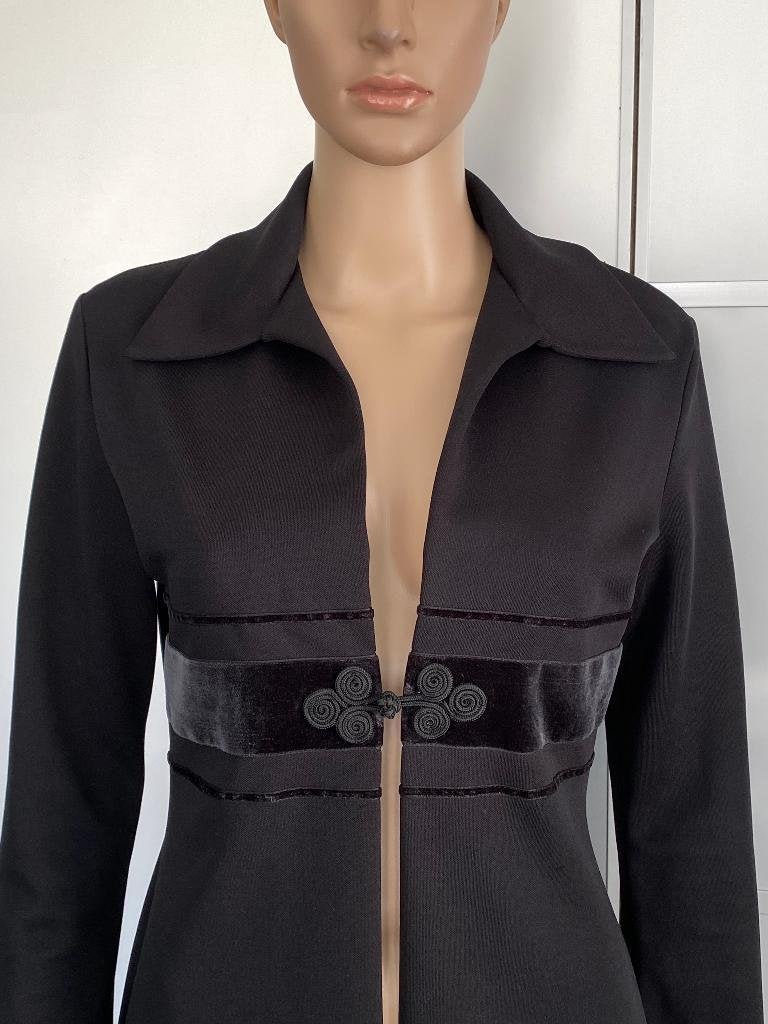 K03 Morgan de Toi maat S=36 lang jasje/blazer/colbert zwart, Kleding | Dames, Zwart, Ophalen of Verzenden, Zo goed als nieuw, Jasje