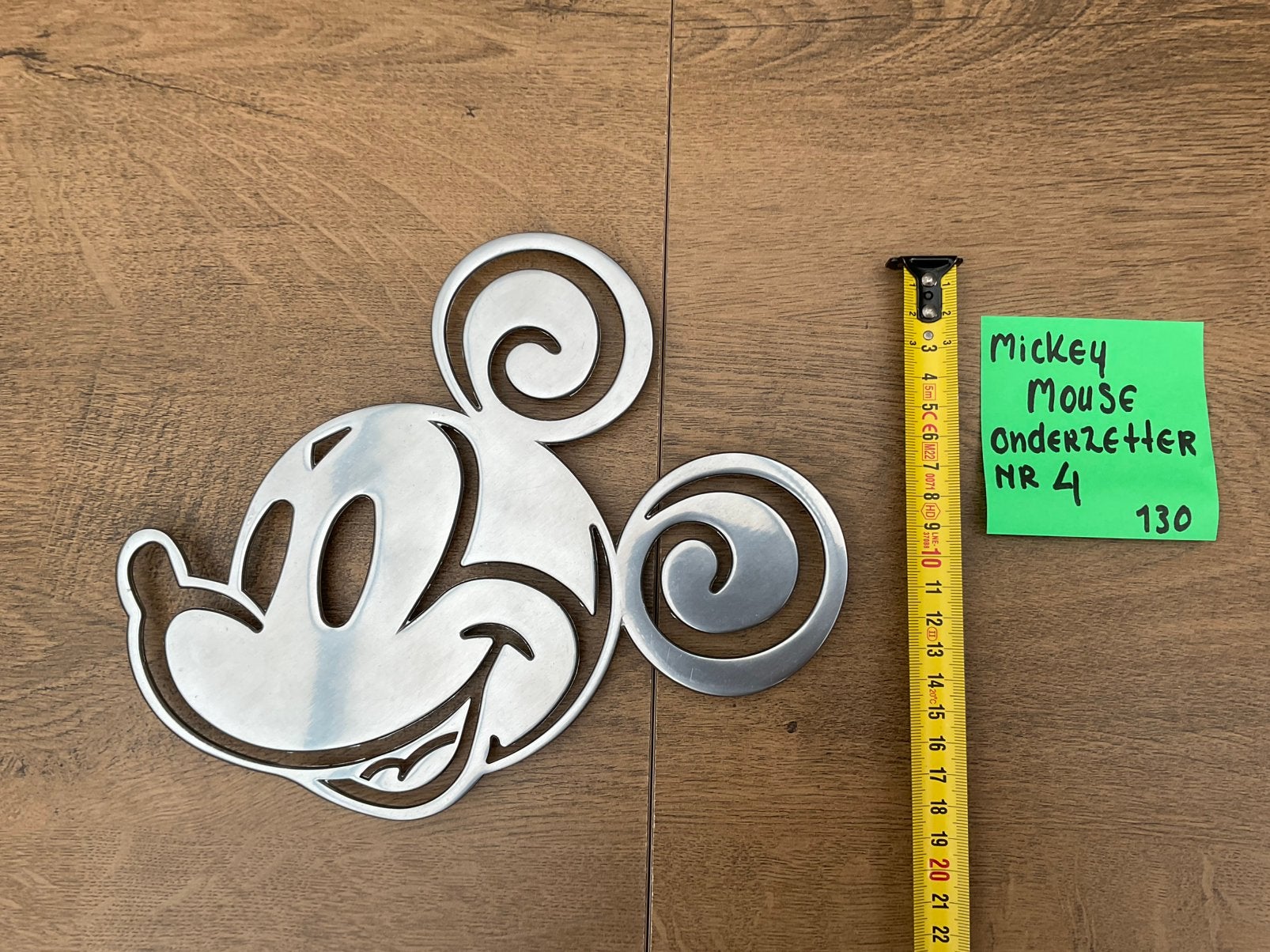 Zgan, niet kapot, Disney Mickey Mouse onderzetter, Ophalen, Mickey Mouse, Zo goed als nieuw, Servies