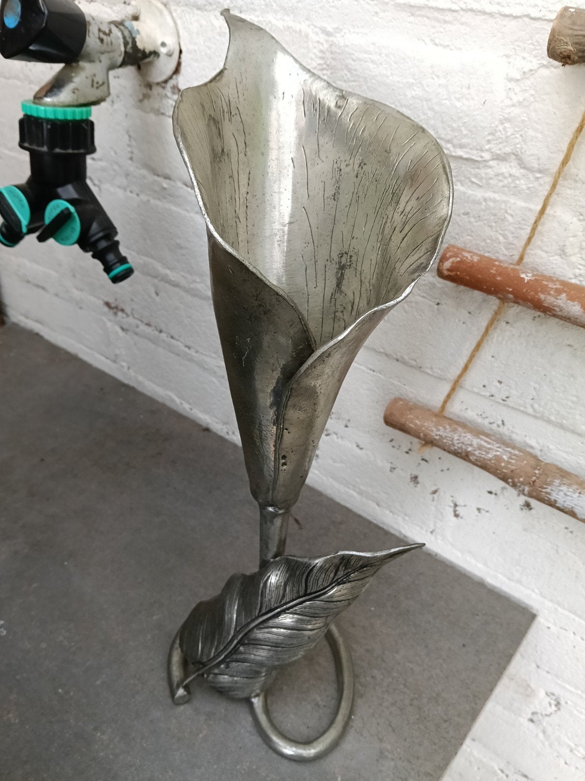 Mooie tinnen aronskelk., Antiek en Kunst, Antiek | Tin, Ophalen of Verzenden