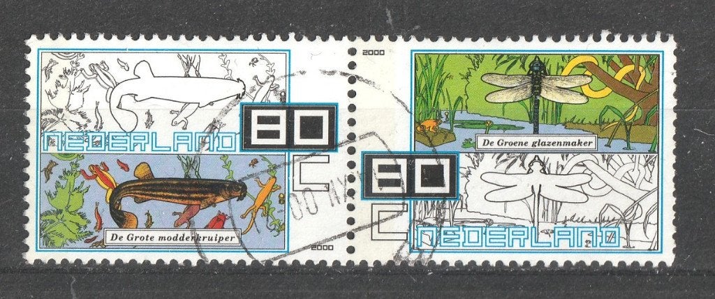 48 Y --1924-25 paartje voor de natuur 2000, Verzenden, Na 1940, Gestempeld