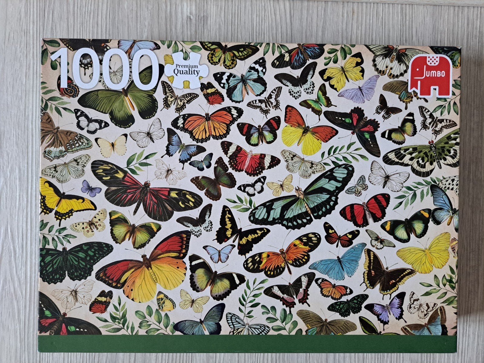 Jumbo legpuzzel vlinders, Ophalen of Verzenden, 500 t/m 1500 stukjes, Zo goed als nieuw, Legpuzzel
