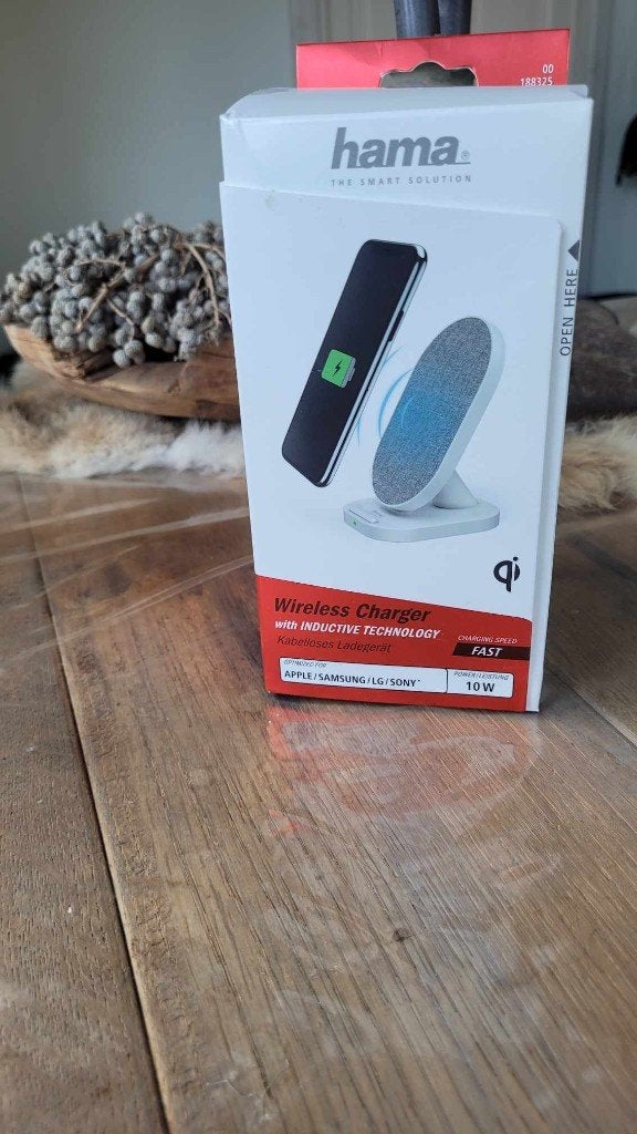 Hama draadloze telefoonoplader QI-FC10S-FAB 10 **nieuw*, Draadloze oplader, Nieuw, Ophalen of Verzenden, Samsung