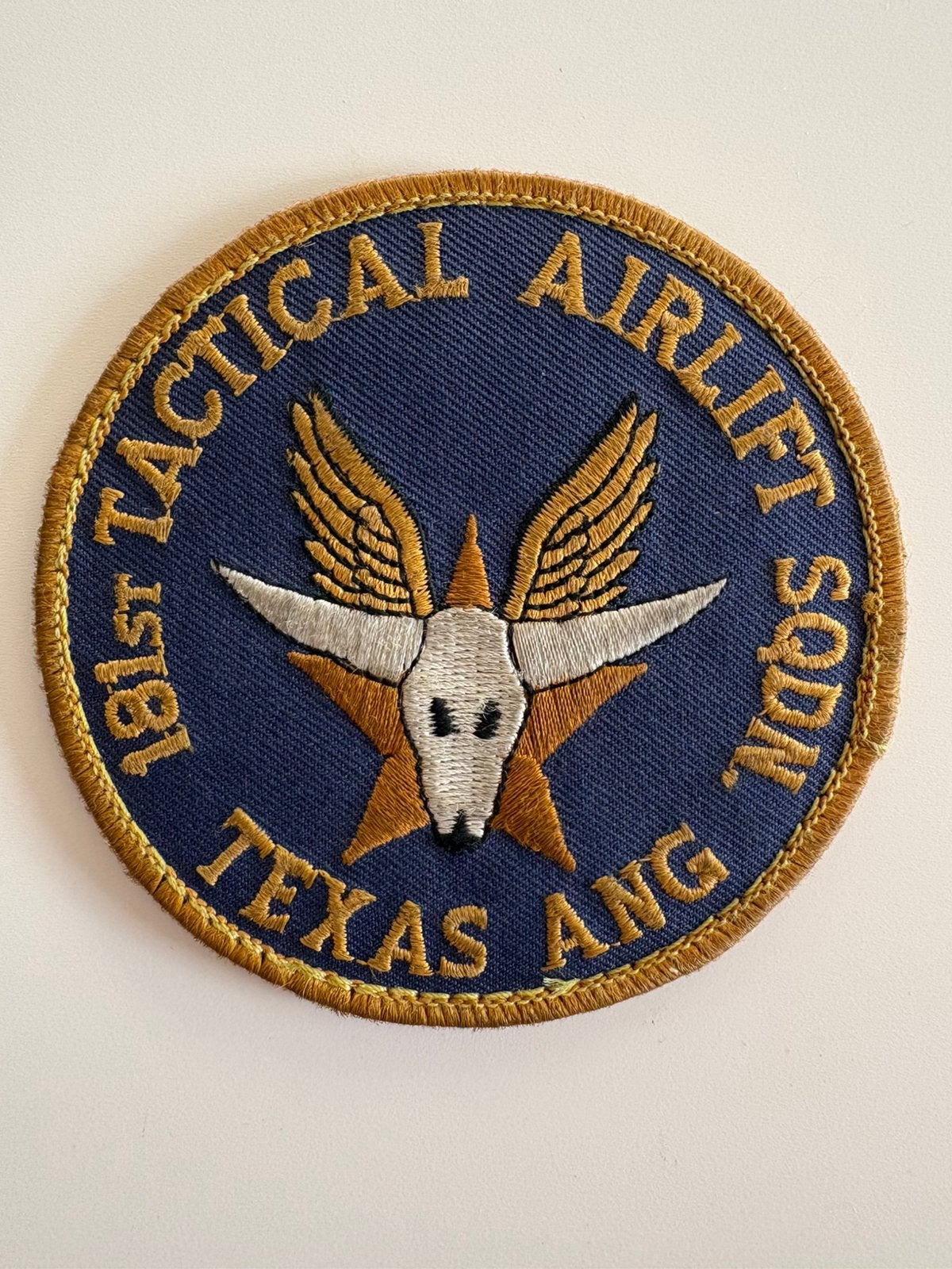 USAF Texas Air National Guard 181st Tactical Airlift patch, Ophalen of Verzenden, Zo goed als nieuw, Embleem, Speld of Insigne