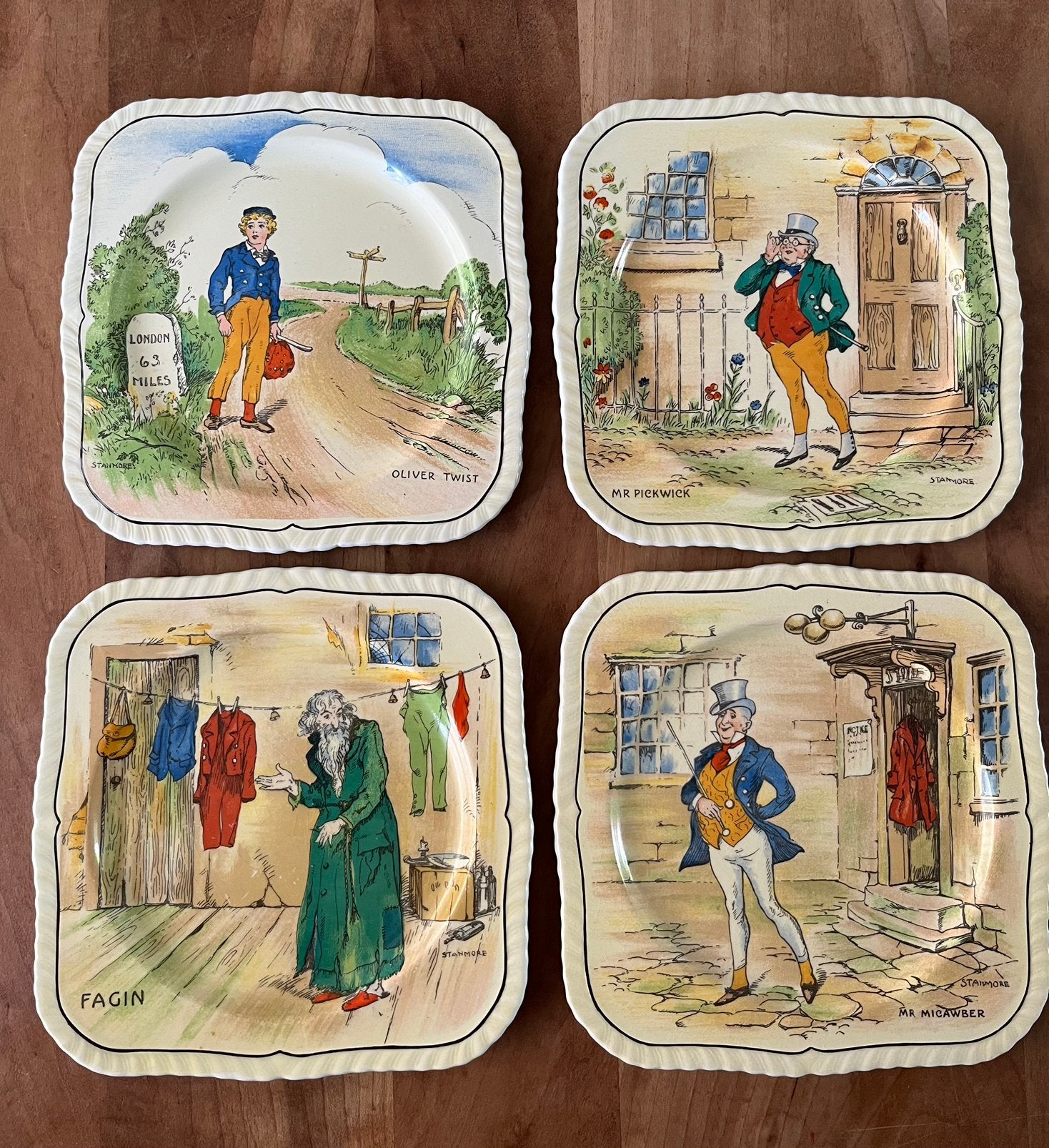 Vintage Charles Dickens borden, Ophalen of Verzenden