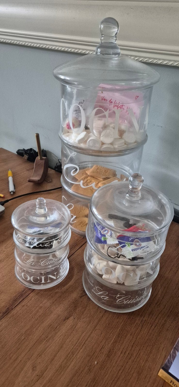 Riviera maison la Cucina voorraad potten., Huis en Inrichting, Woonaccessoires | Etagères, Ophalen of Verzenden, Zo goed als nieuw