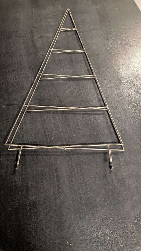 Moderne kerstboom, open frame, RVS, Diversen, Ophalen, Gebruikt