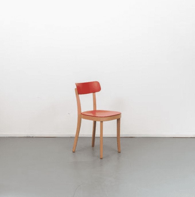 Vitra Basel Stoel Rood Hout, Niet ingevuld, Zo goed als nieuw, Niet ingevuld, Niet ingevuld