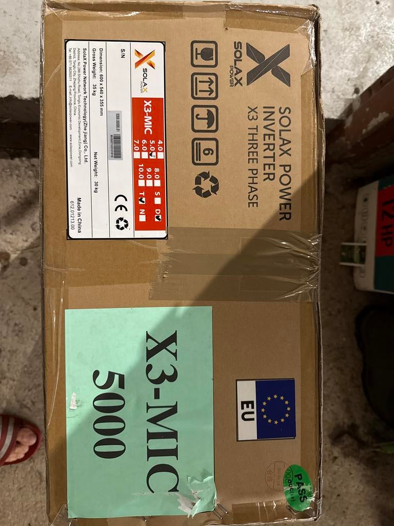 Solax Power X3-MIC 5000 3Fase Omvormer NIEUW met wifi dongle, Ophalen of Verzenden, Zo goed als nieuw
