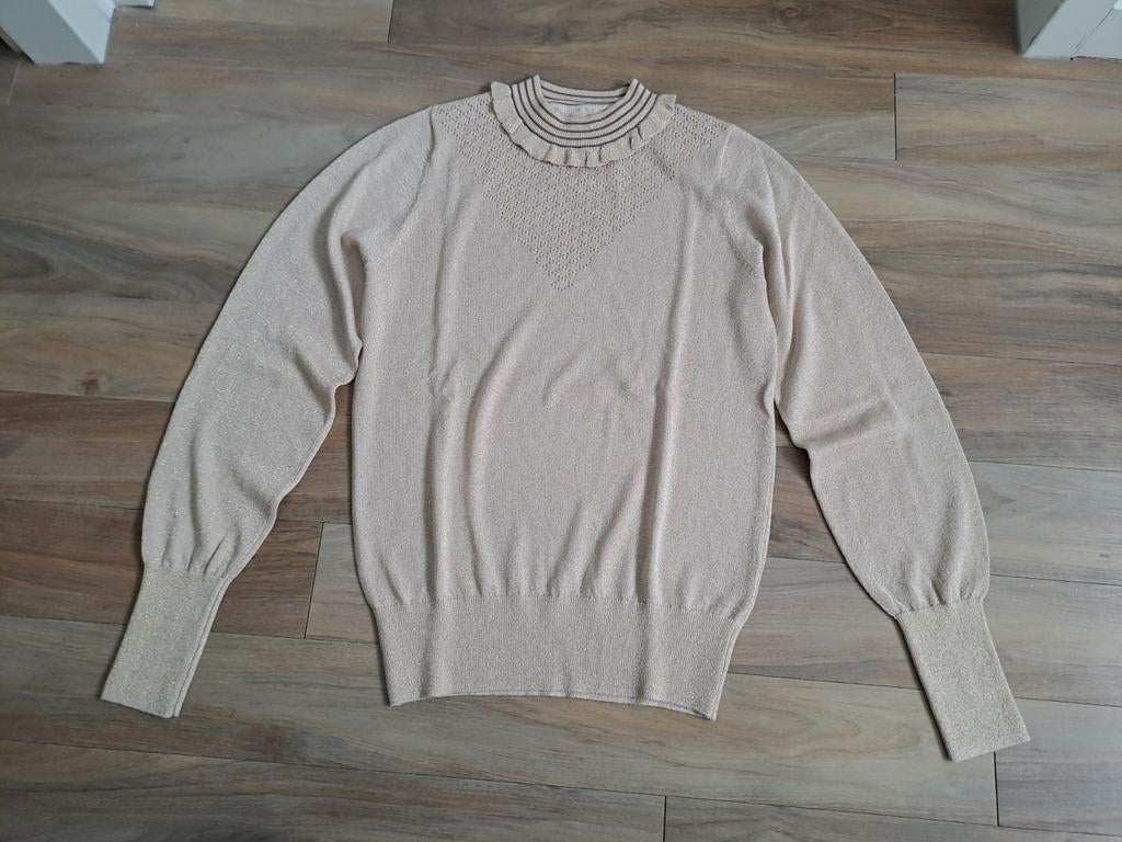 Beige gebreid truitje van 'NÜMPH' in maat S, Beige, Nümph, Ophalen of Verzenden, Zo goed als nieuw