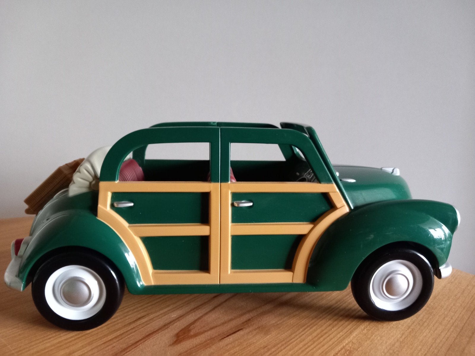 Sylvanian Families vintage groene auto/compleet, Verzamelen, Ophalen of Verzenden, Gebruikt, Poppenhuis