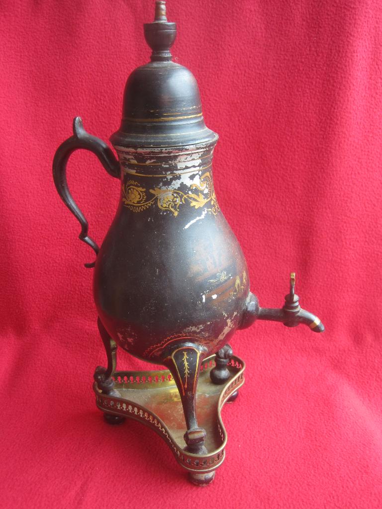 Antieke tinnen kraantjeskan., Ophalen of Verzenden