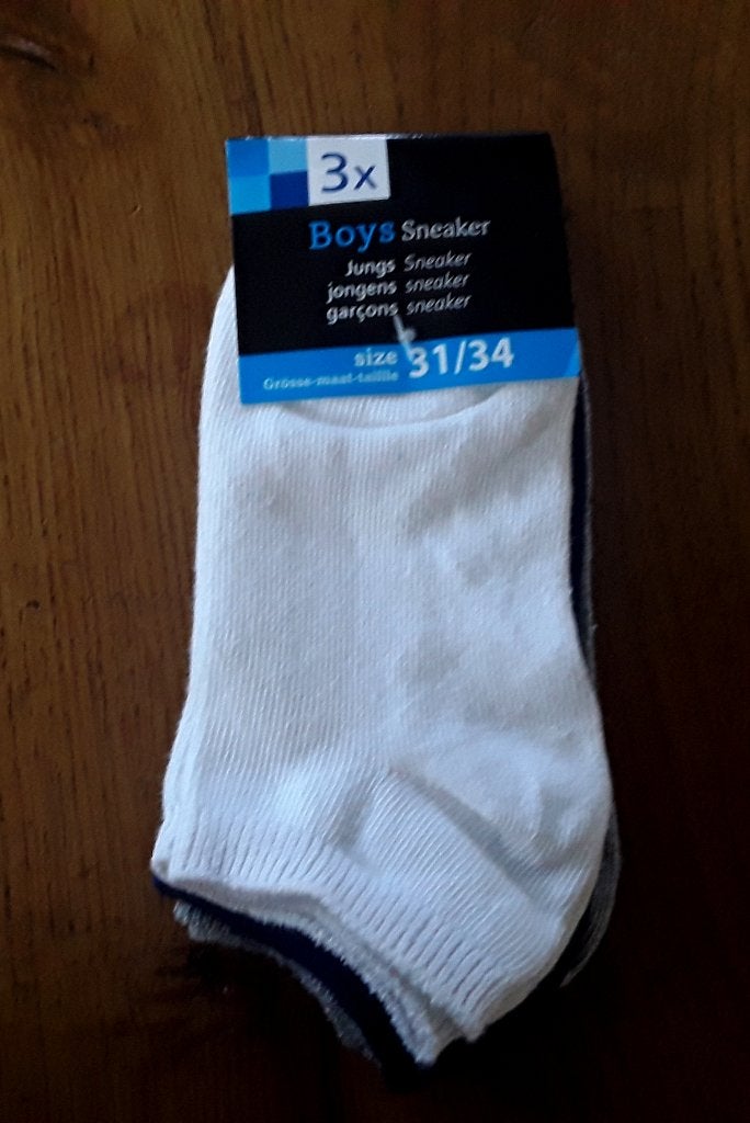 3 paar sneakersokken / enkelsokken voor sneakers - nieuw, Jongen of Meisje, Nieuw, Ophalen of Verzenden, Sokken