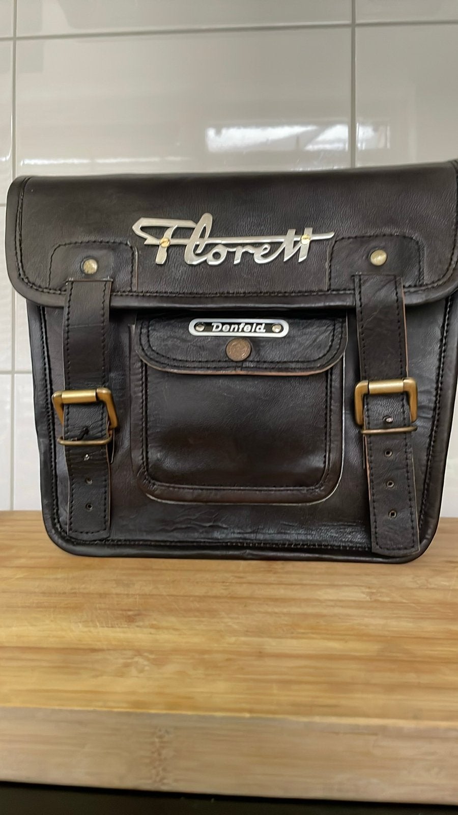Kreidler Florett leren bagagerek tas - Zeer uniek, Ophalen of Verzenden, Gebruikt