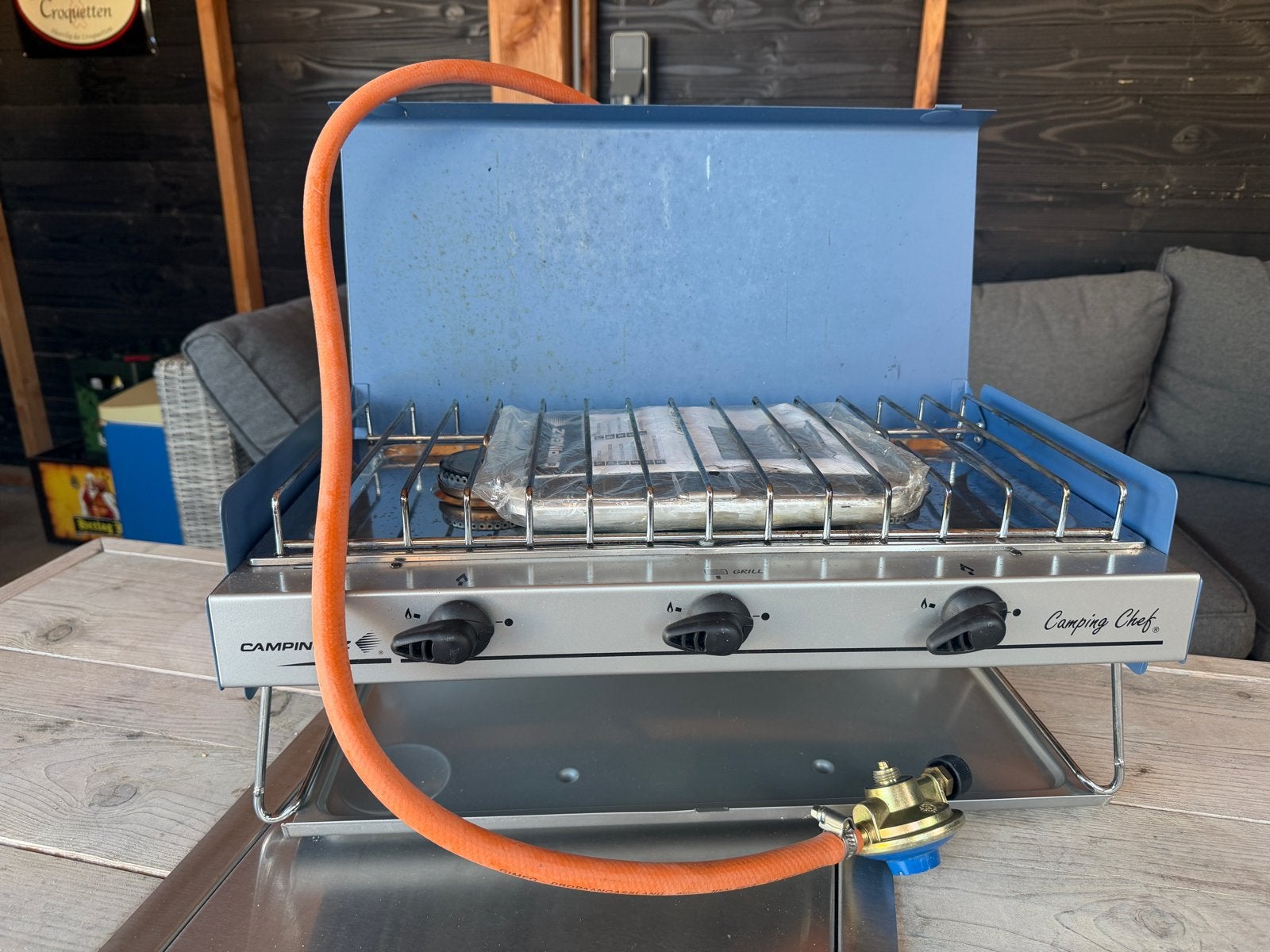 Camping Chef gasfornuis - Compleet, Ophalen, Gebruikt