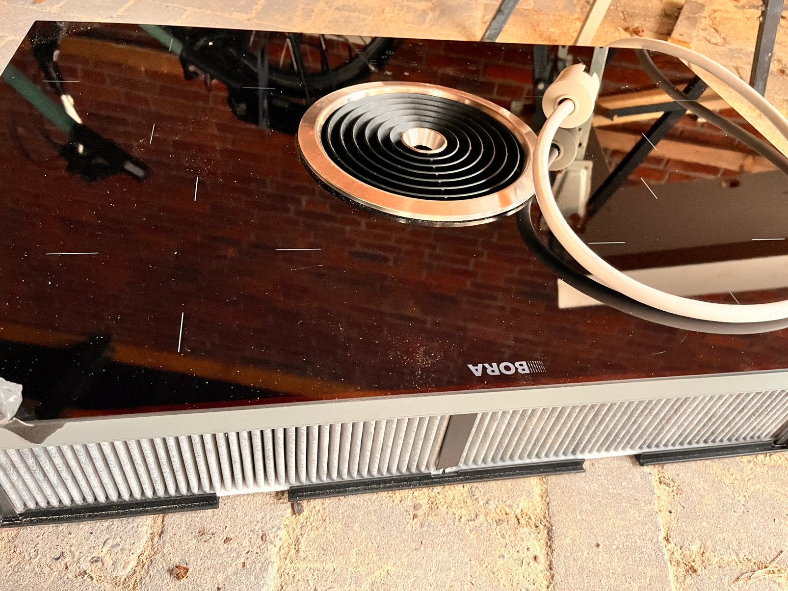 BORA  Inductiekookplaat met afzuiging - beschadigd, Witgoed en Apparatuur, Gebruikt, Inbouw, Inductie, 4 kookzones