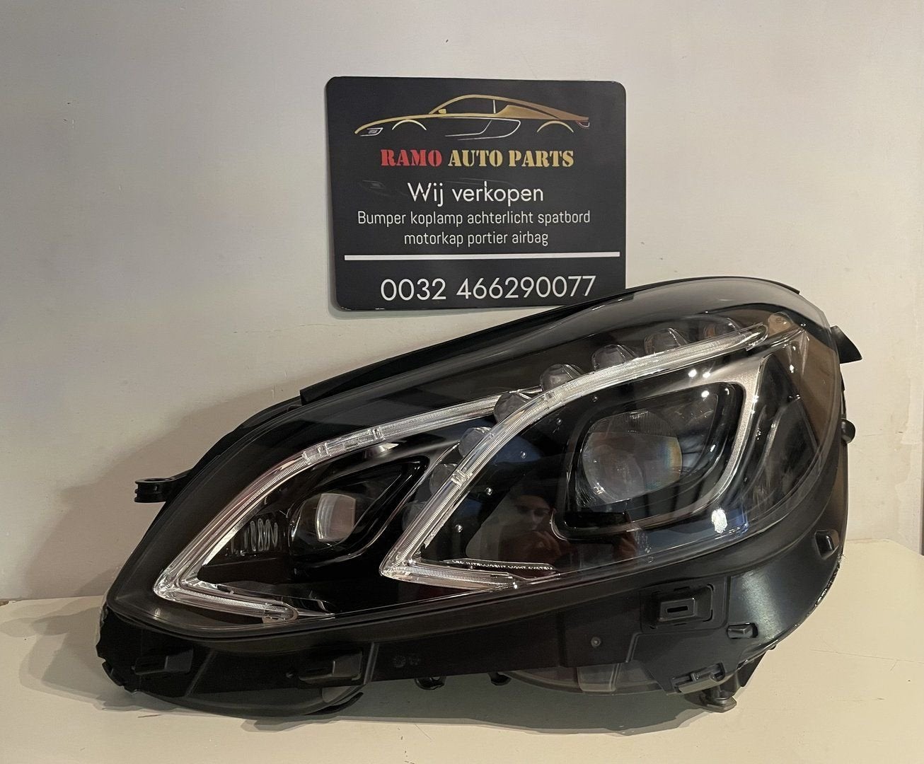 KOPLAMP MERCEDES E-KLASS LINKS W212  A2129063103K7 ORIGINEEL, Gebruikt, -, Ophalen of Verzenden, -