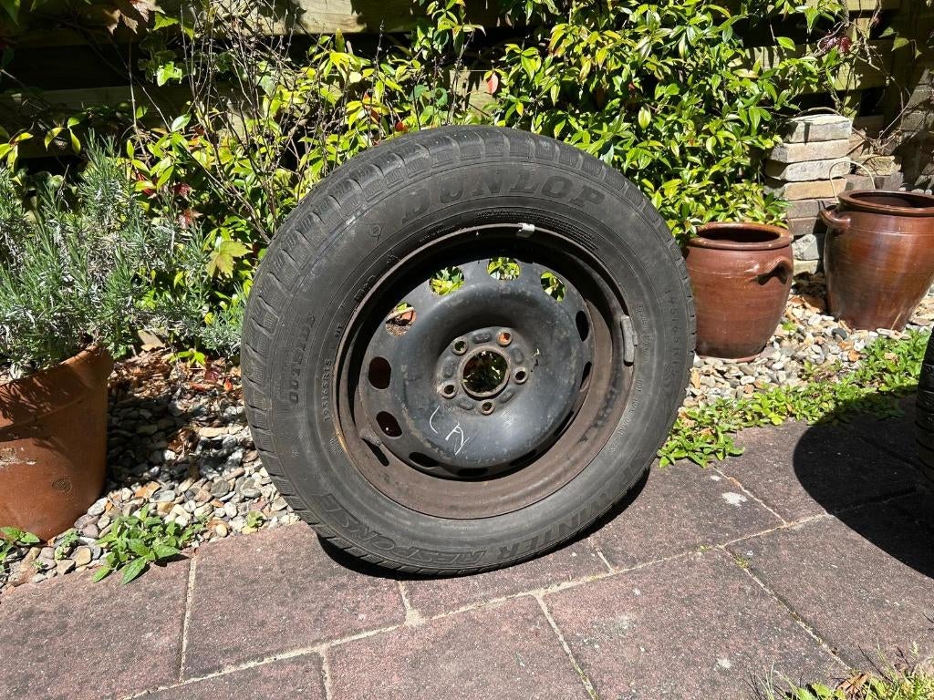 set winterbanden., Auto-onderdelen, Banden en Velgen, Ophalen, Gebruikt, 15 inch, Banden en Velgen