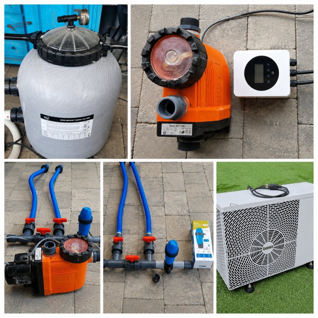 Warmtepomp, pomp, filter, watertester, slangen, etc., Ophalen, Zo goed als nieuw, Overige typen