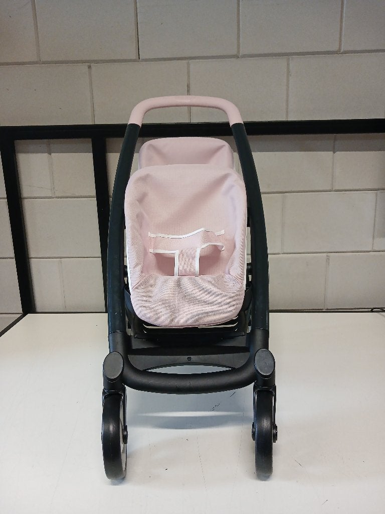 Smoby poppenbuggy Maxi-Cosi tweeling roze, Ophalen, Nieuw, Babypop