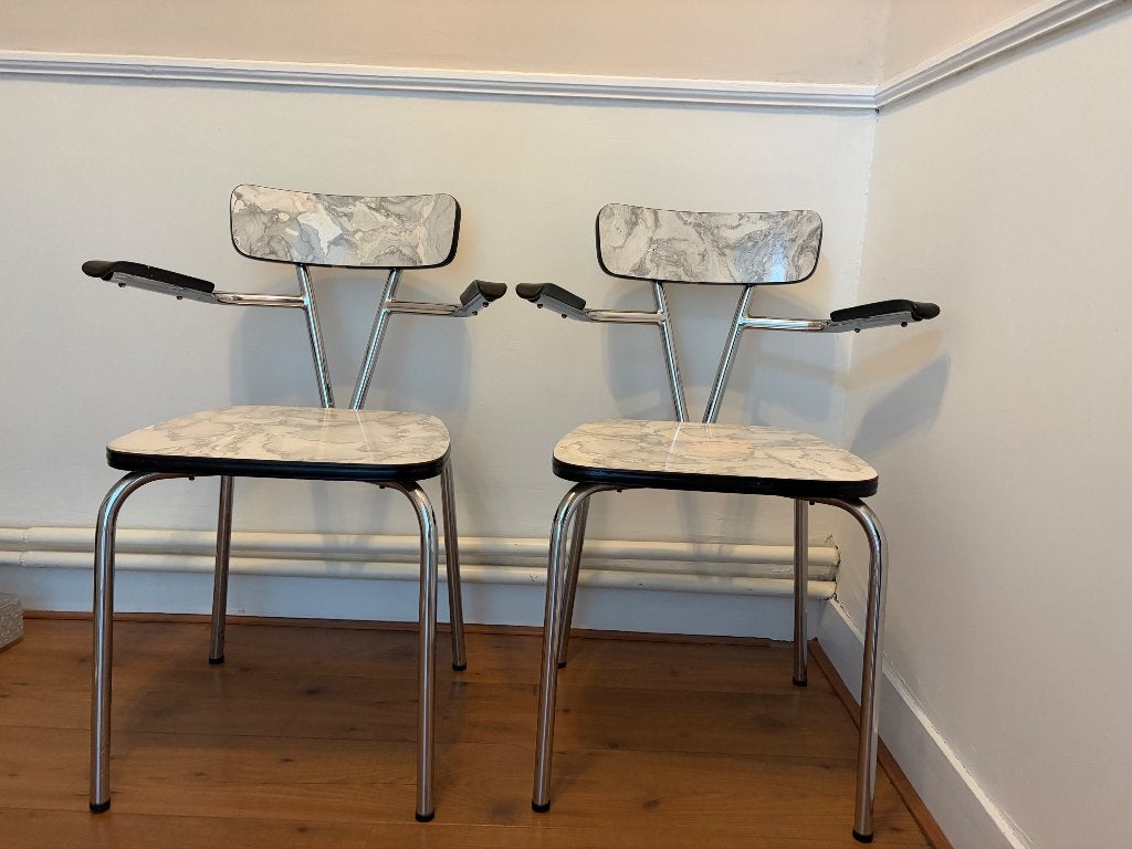 Vintage stoelen, Ophalen, Gebruikt, Twee, Kunststof
