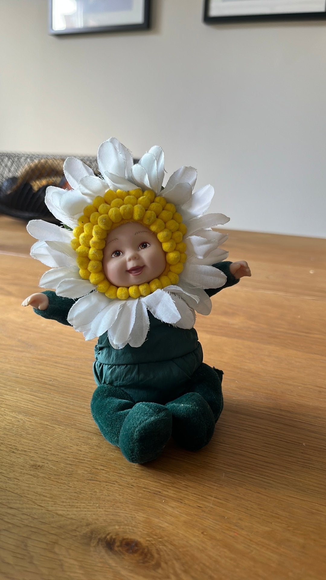 Anne Geddes pop vintage madelief, Ophalen of Verzenden, Zo goed als nieuw, Pop