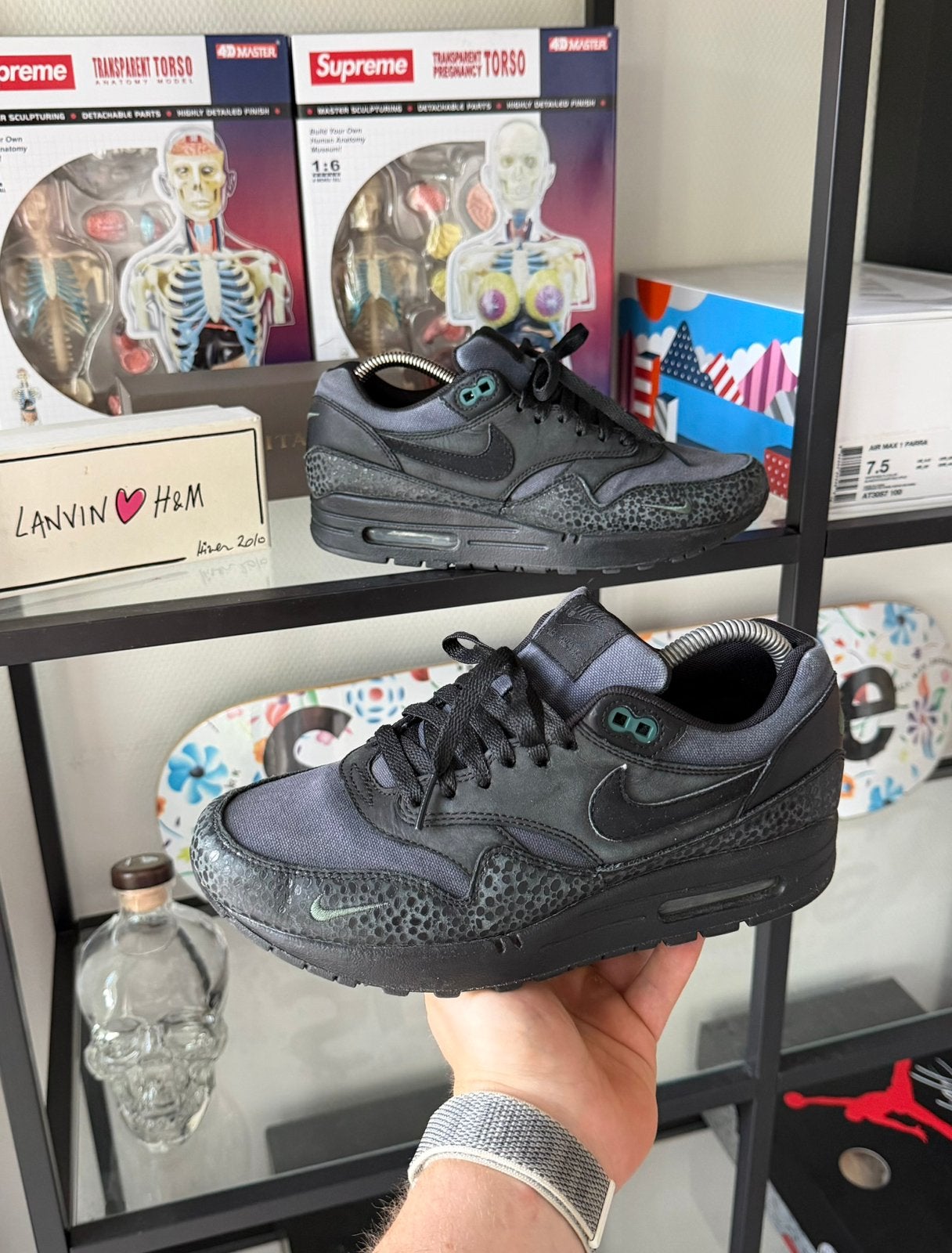 Nike Air Max 1 Premium Black Bonsai, Ophalen of Verzenden, Zwart, Sneakers of Gympen