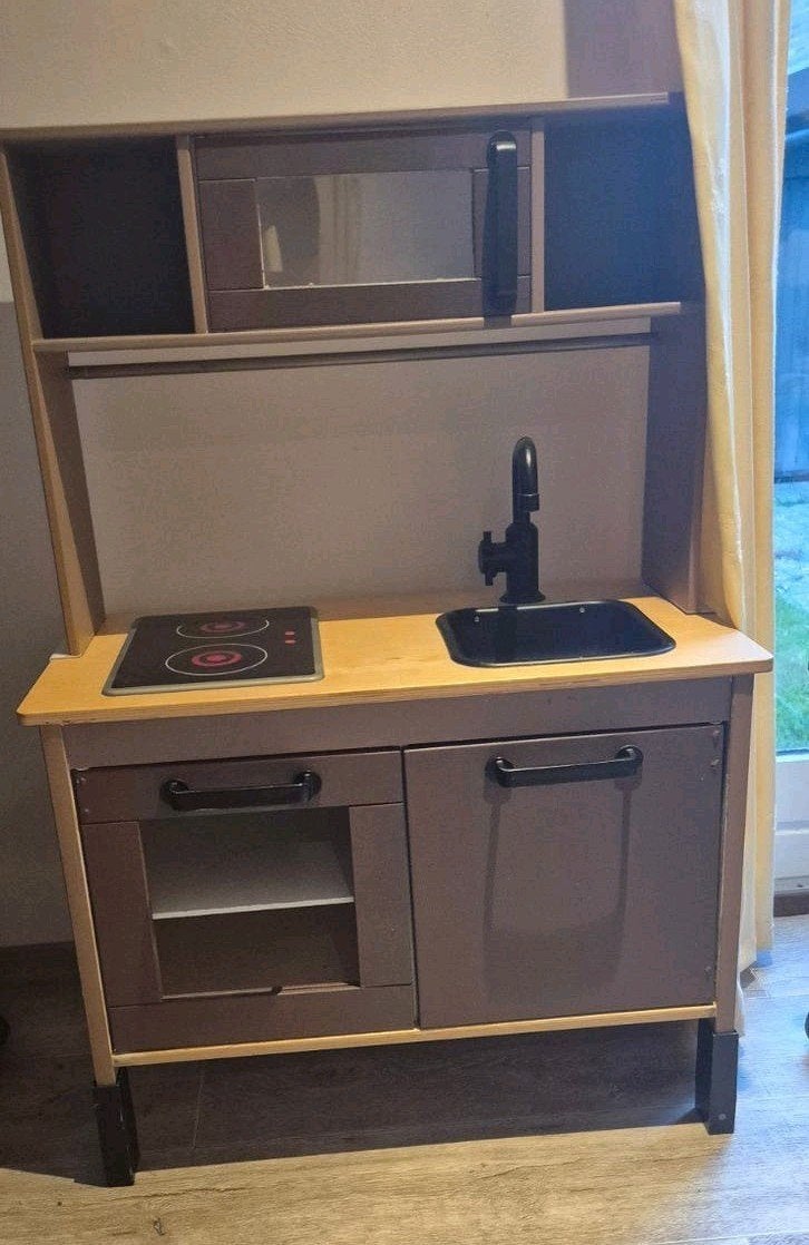 Houten speelkeuken met oven, kookplaat en spoelbak, Ophalen, Gebruikt, Speelkeuken