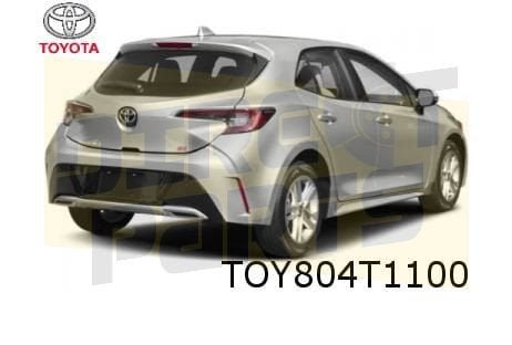 Foto 3 van Toyota Corolla HB achterklep (3/19-) (te spuiten) Origineel!