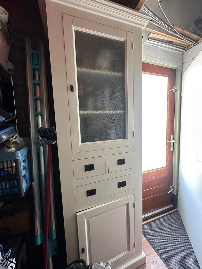 Vintage keuken servies kast, Ophalen, Zo goed als nieuw, 25 tot 50 cm, Minder dan 100 cm