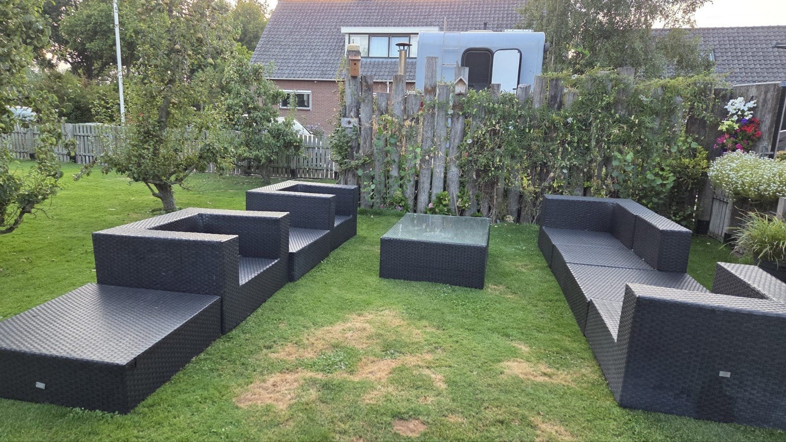 Tuinset | loungeset, Tuin en Terras, Ophalen, 5 zitplaatsen, Kunststof, Gebruikt
