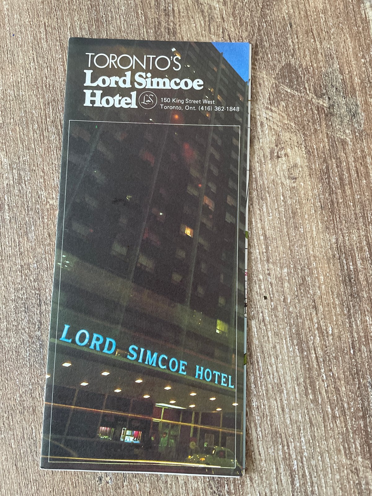 Vintage Folder Lord Simcoe Hotel Toronto, Ophalen of Verzenden, Zo goed als nieuw, Folder