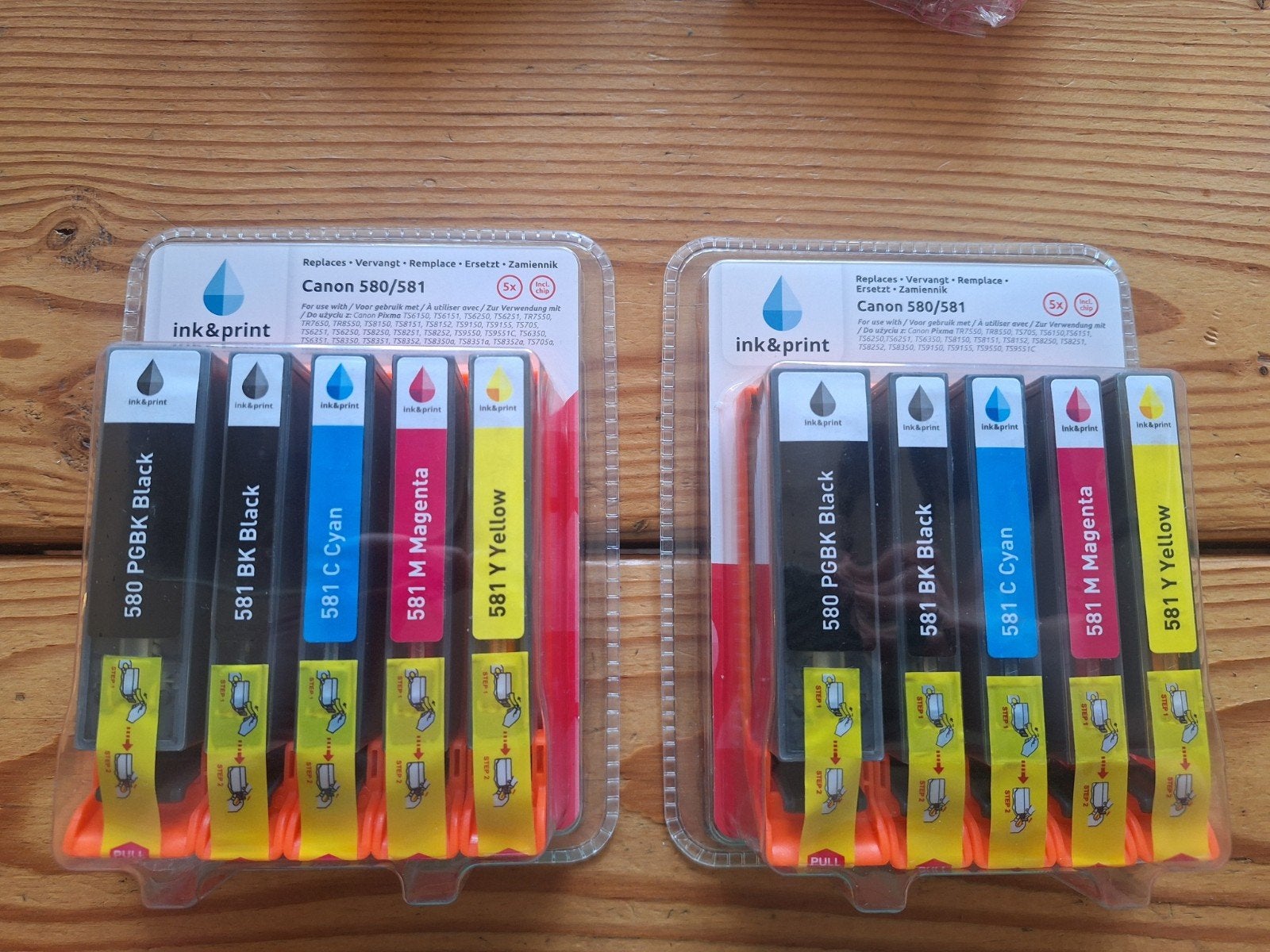 Inkt & Print Cartridges voor Canon 580/581 (2 sets), Ophalen of Verzenden, Nieuw, Cartridge, Ink&Print