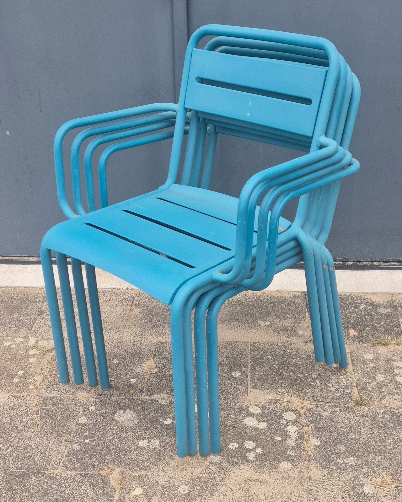 Originele EMU Star design tuinstoelen met armleuningen, Ophalen, Gebruikt, N.v.t, Metaal