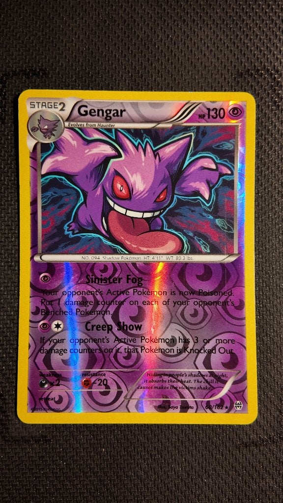 Gengar 60 BREAKthrough | Pokemon kaart, Ophalen, Losse kaart, Foil