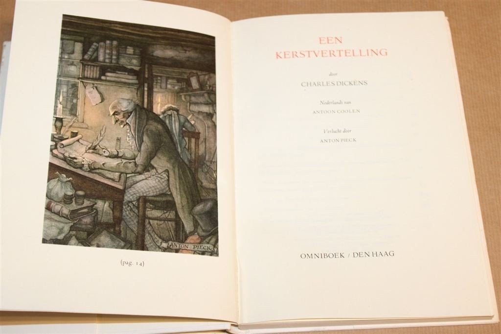 Een Kerstvertelling — Dickens, Illustraties Anton Pieck, Boeken, Ophalen of Verzenden, Gelezen