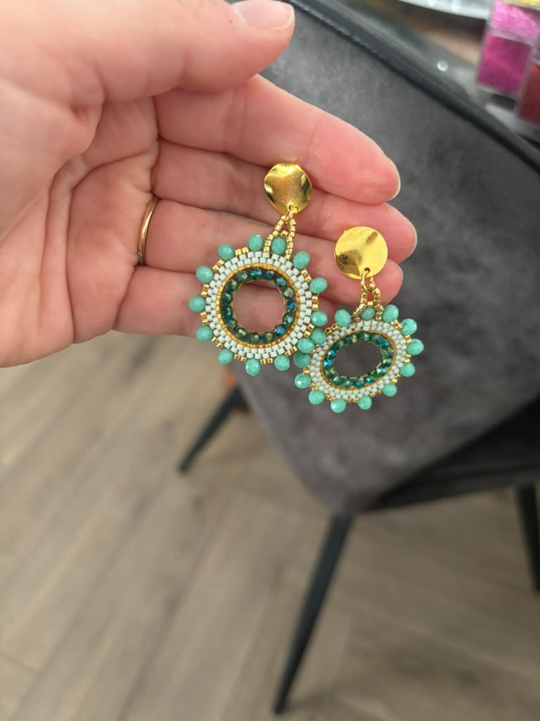 Miyuki oorbellen, Ophalen of Verzenden, Nieuw, Overige materialen, Hangers