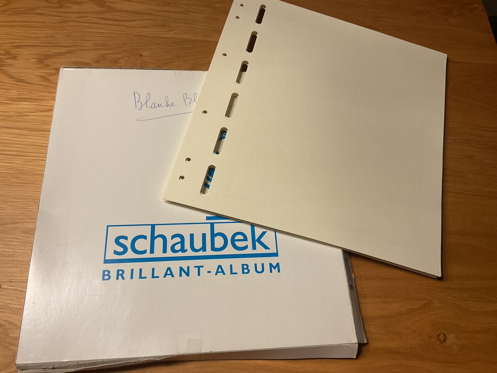 Partij blanco bladen Schaubek, Ophalen of Verzenden, Verzamelalbum